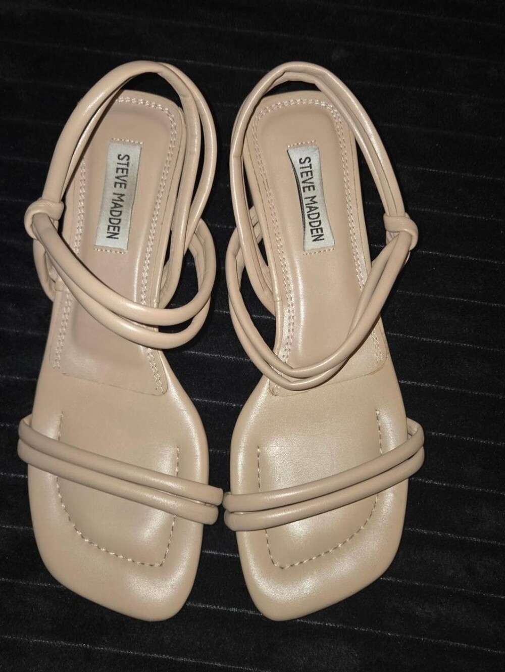 Steve Madden Nude Braided Strap Sandals
